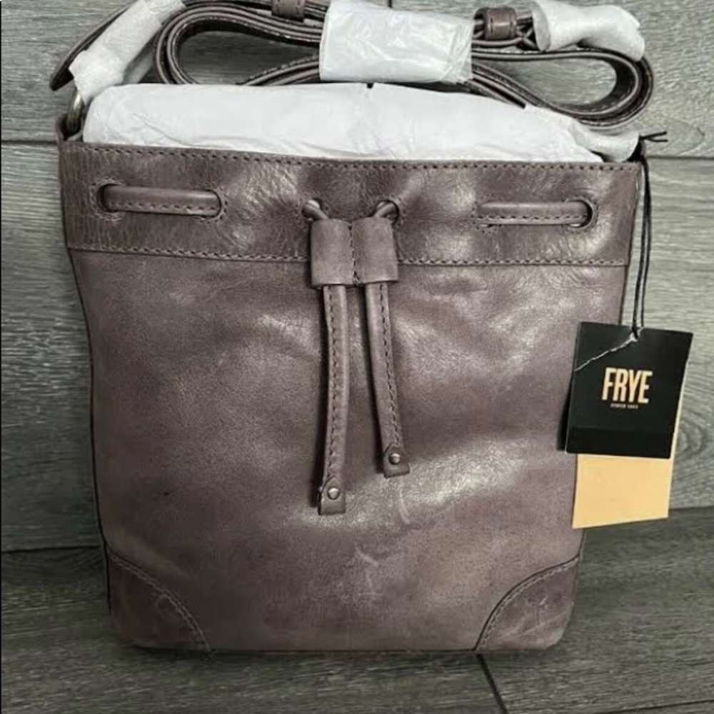 Frye Bucket Drawstring Amethyst